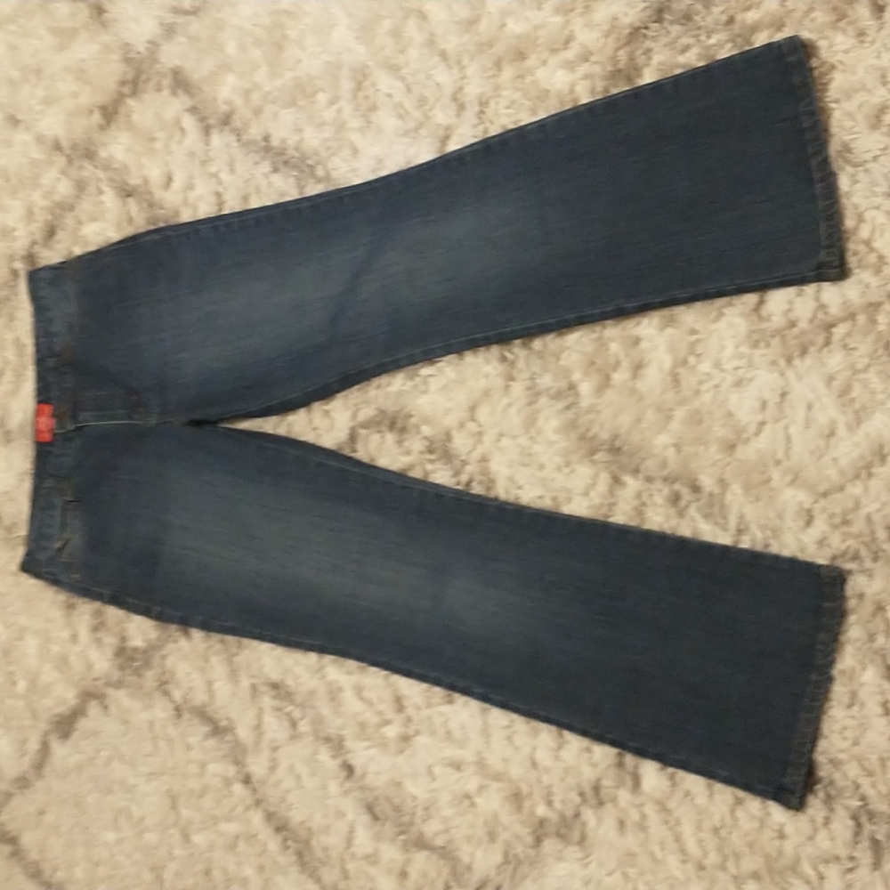 Oscar de la Renta women's size 8 vtg red label blue jeans straight leg mid rise